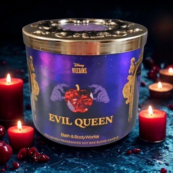 Bath & Body Works Disney Villians Collection Evil Queen Three Wick Candle - Picture 2 of 6